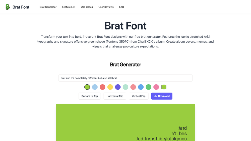 Brat Font