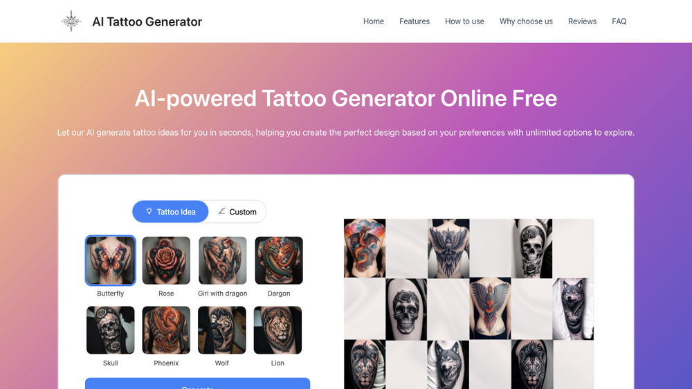 AI Tattoo Generator