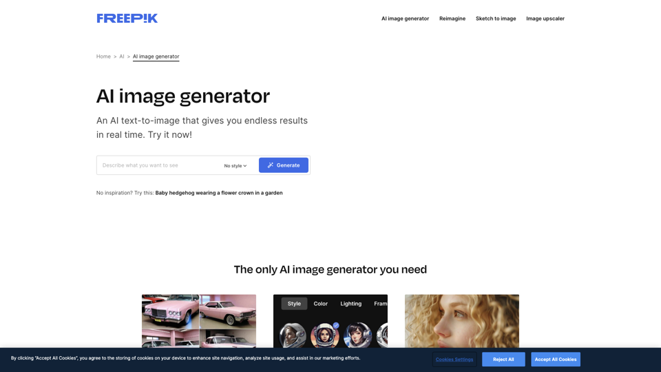 Freepik AI Image Generator