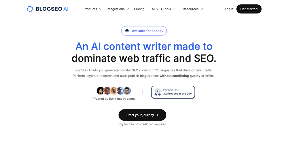 BlogSEO AI: AI Writer to Create SEO-ready Blog Articles