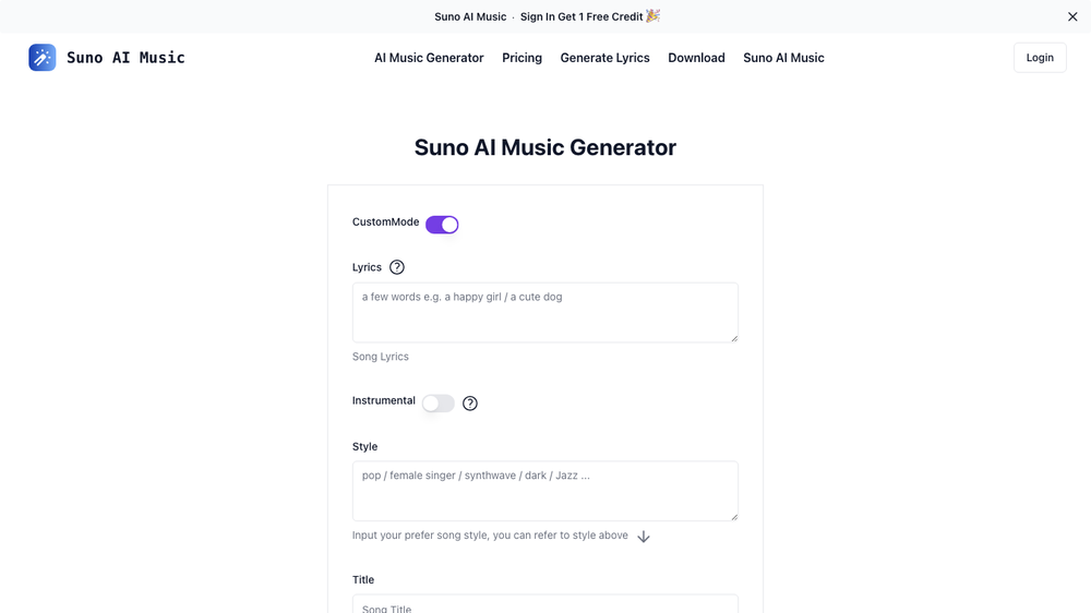 Suno AI Music