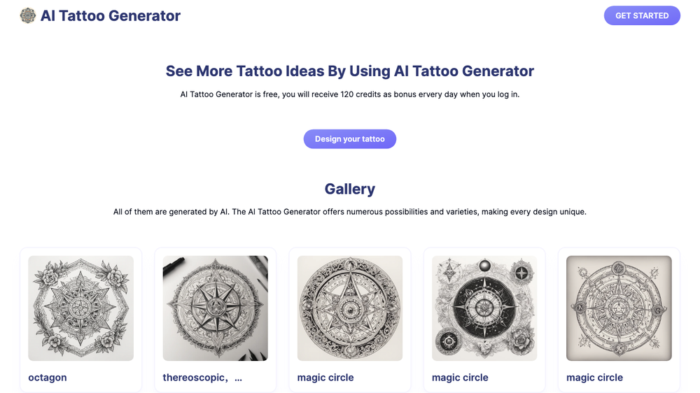 AI Tattoo Generator