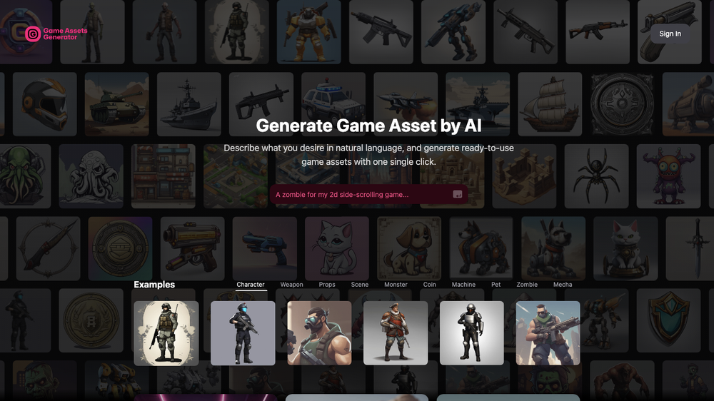 AI Game Assets Generator