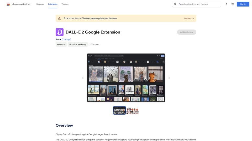 DALL-E 2 Google Extension