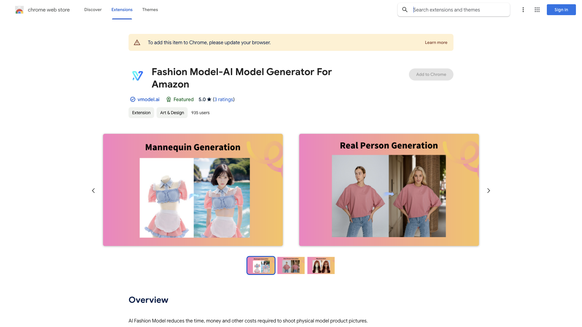 AI Fashion Model