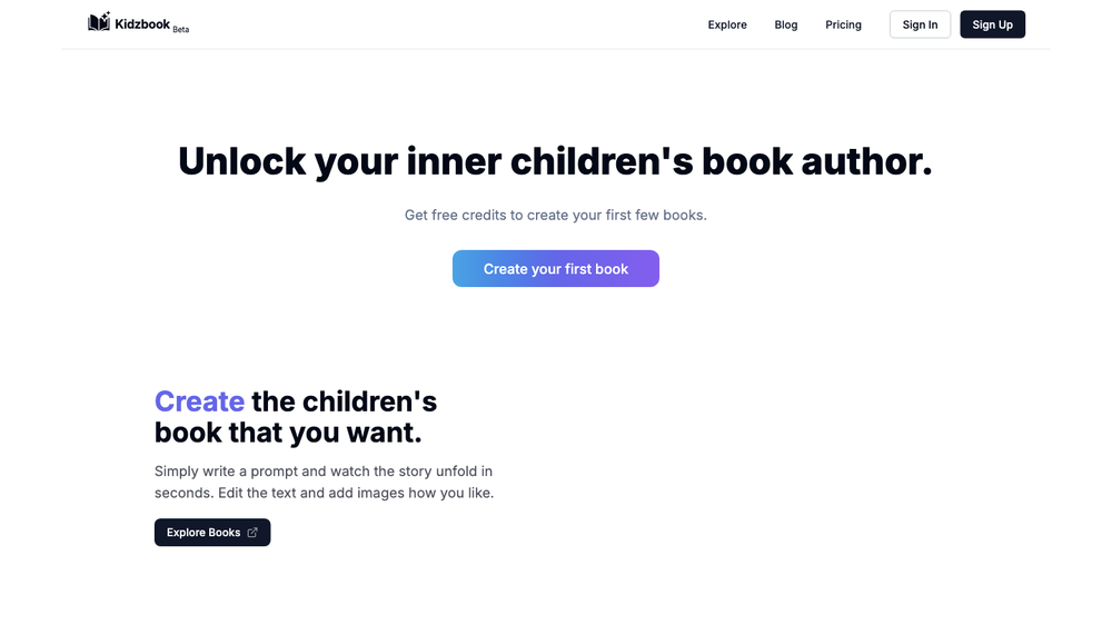 Kidzbook AI