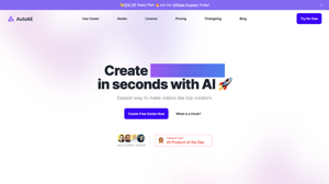 AutoAE: Viral Hooks & YouTube Video Online Generator