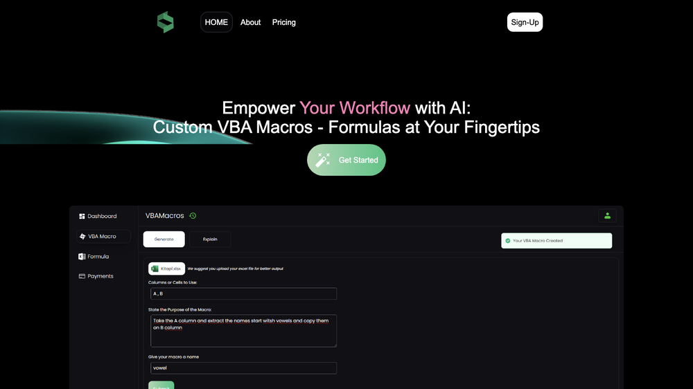 AYWorks AI Macros & Formulas