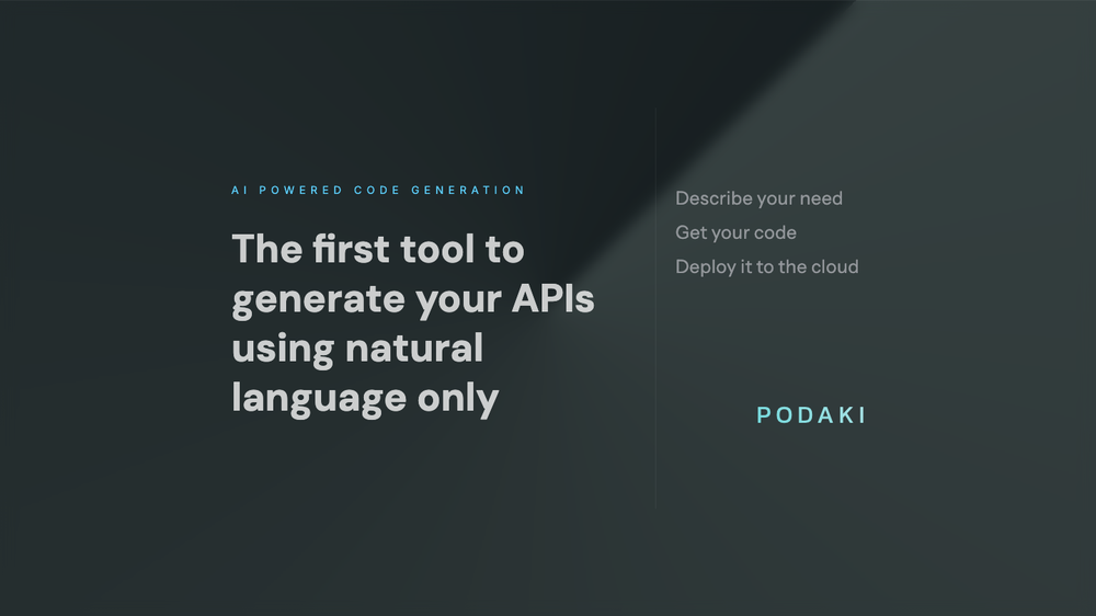 Podaki AI Backend Code Generator
