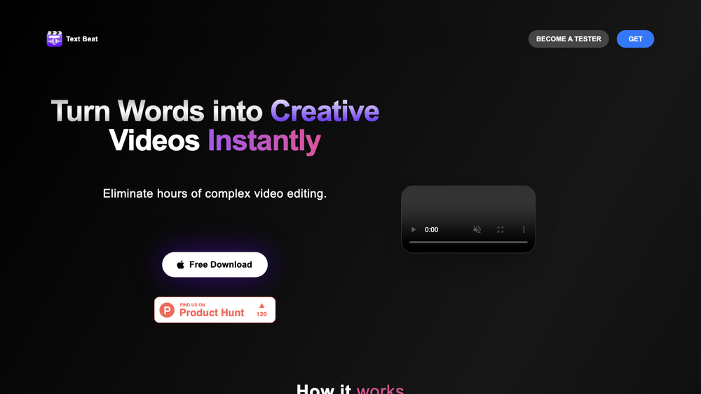 Text Beat - Instant video creator