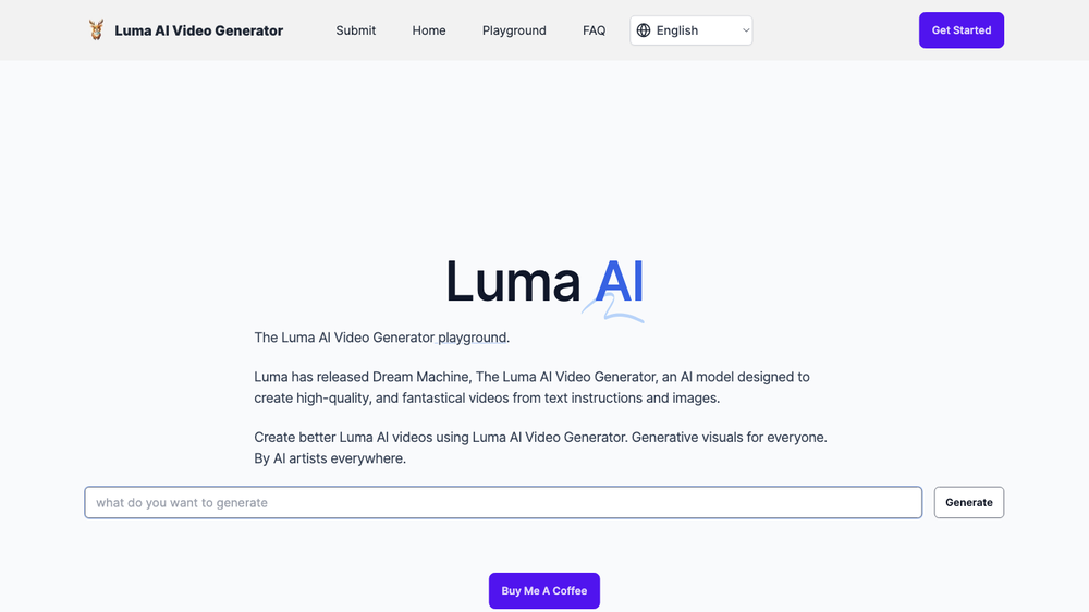 Luma AI Video Generator