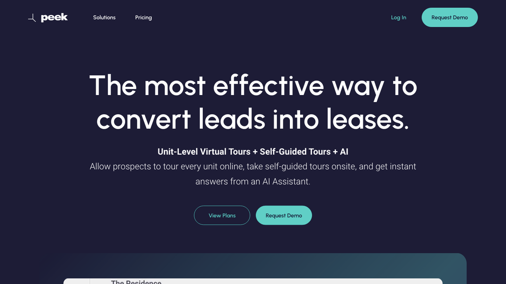 Peek | Virtual, Self-Guided Tours + AI Leasing