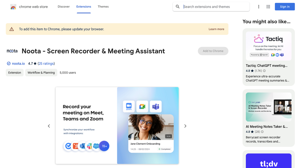 Noota Live Assistant