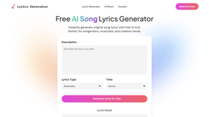 AI Lyrics Generator