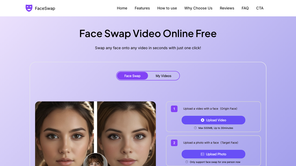 Face Swap Video Online Free